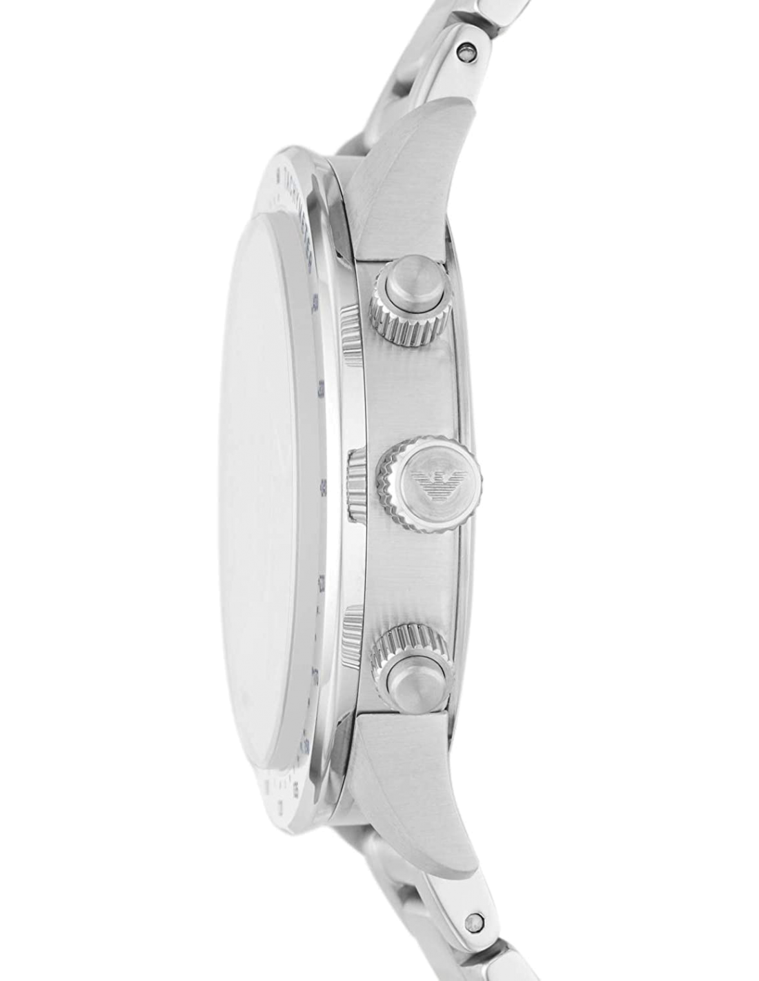 Montre Homme Emporio Armani Mario AR11306 Chronographe Cadran Bleu Acier vue 2