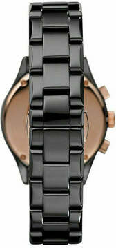 Montre Emporio Armani AR1411 Unisexe en Céramique Noire vue 2