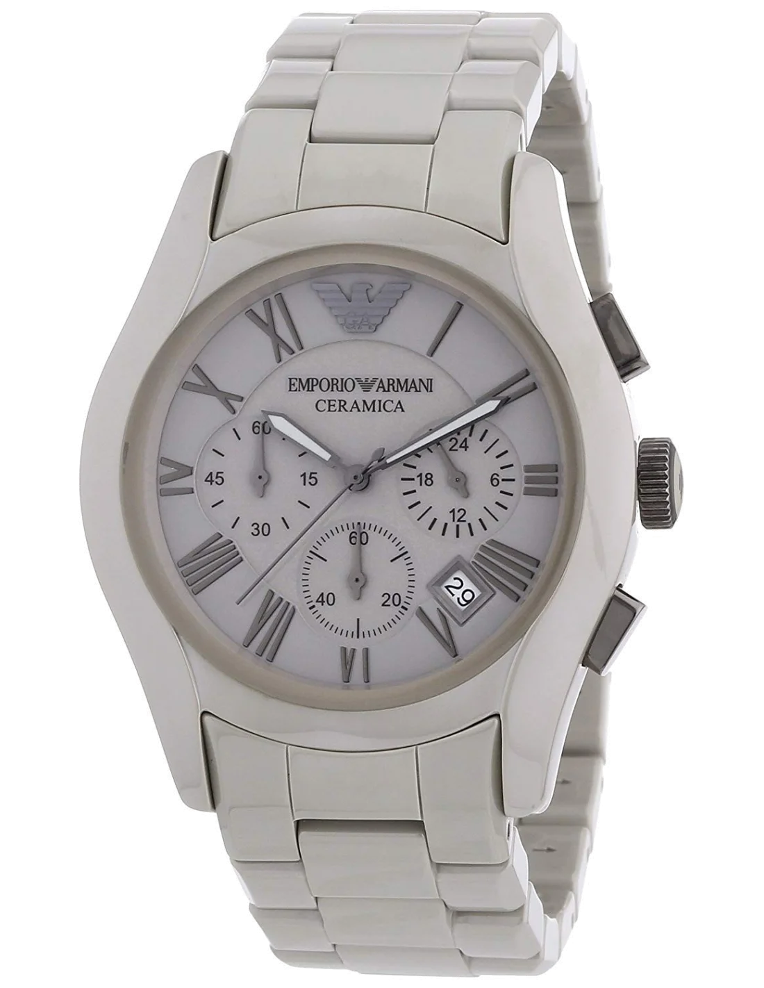 Montre Emporio Armani AR1459 en Céramique Noire Chronographe