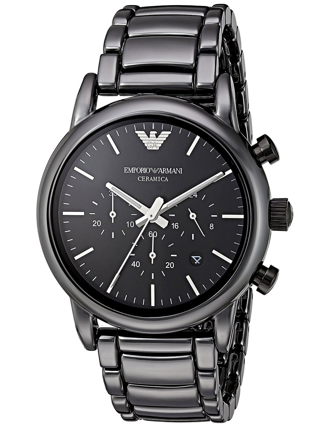 Montre Homme Emporio Armani AR1507 en Céramique Noire avec Date