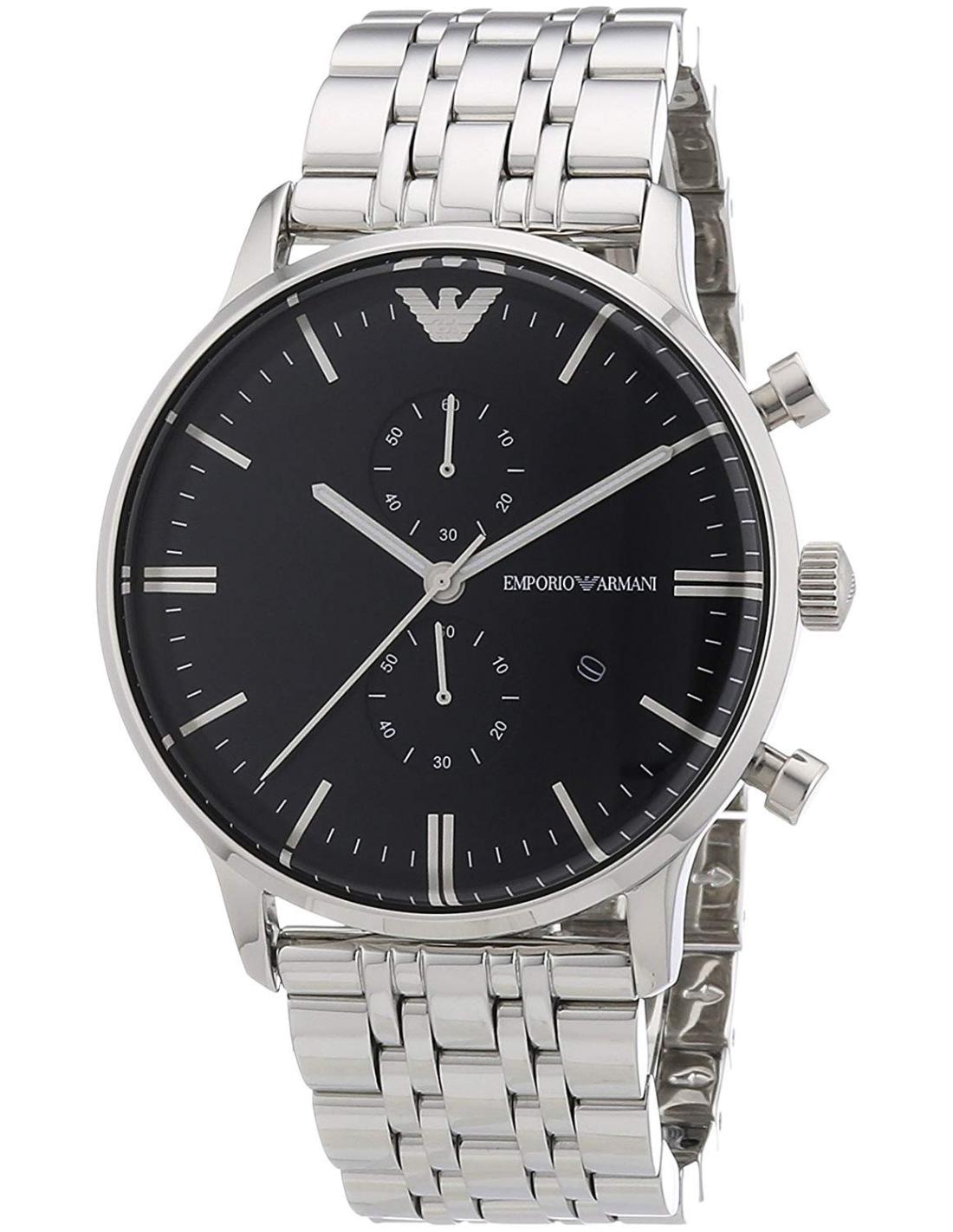 Montre Homme Emporio Armani AR1648 - Cadran Bleu Profond, Bracelet Acier