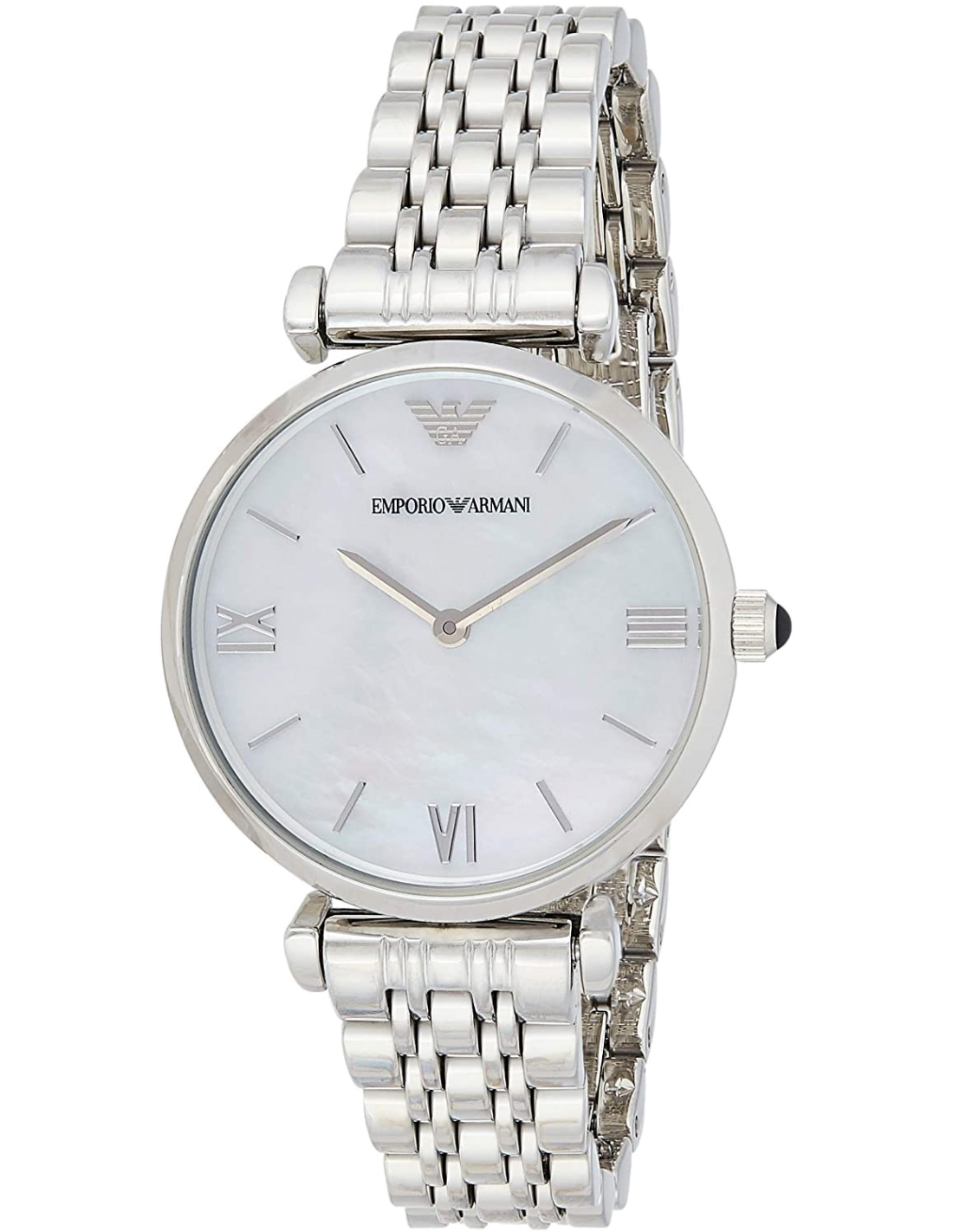 Montre Femme Emporio Armani AR1682 - Cadran Nacre & Bracelet Acier Argenté