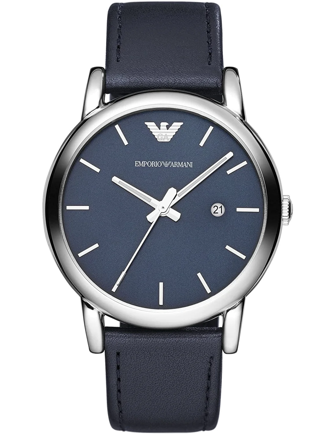 Montre Homme Emporio Armani classique ronde bracelet en cuir