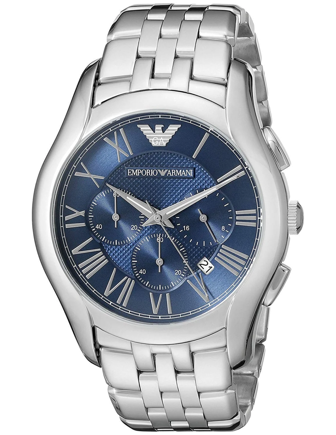 Montre Emporio Armani AR1787 Bracelet en Acier et Cadran Bleu