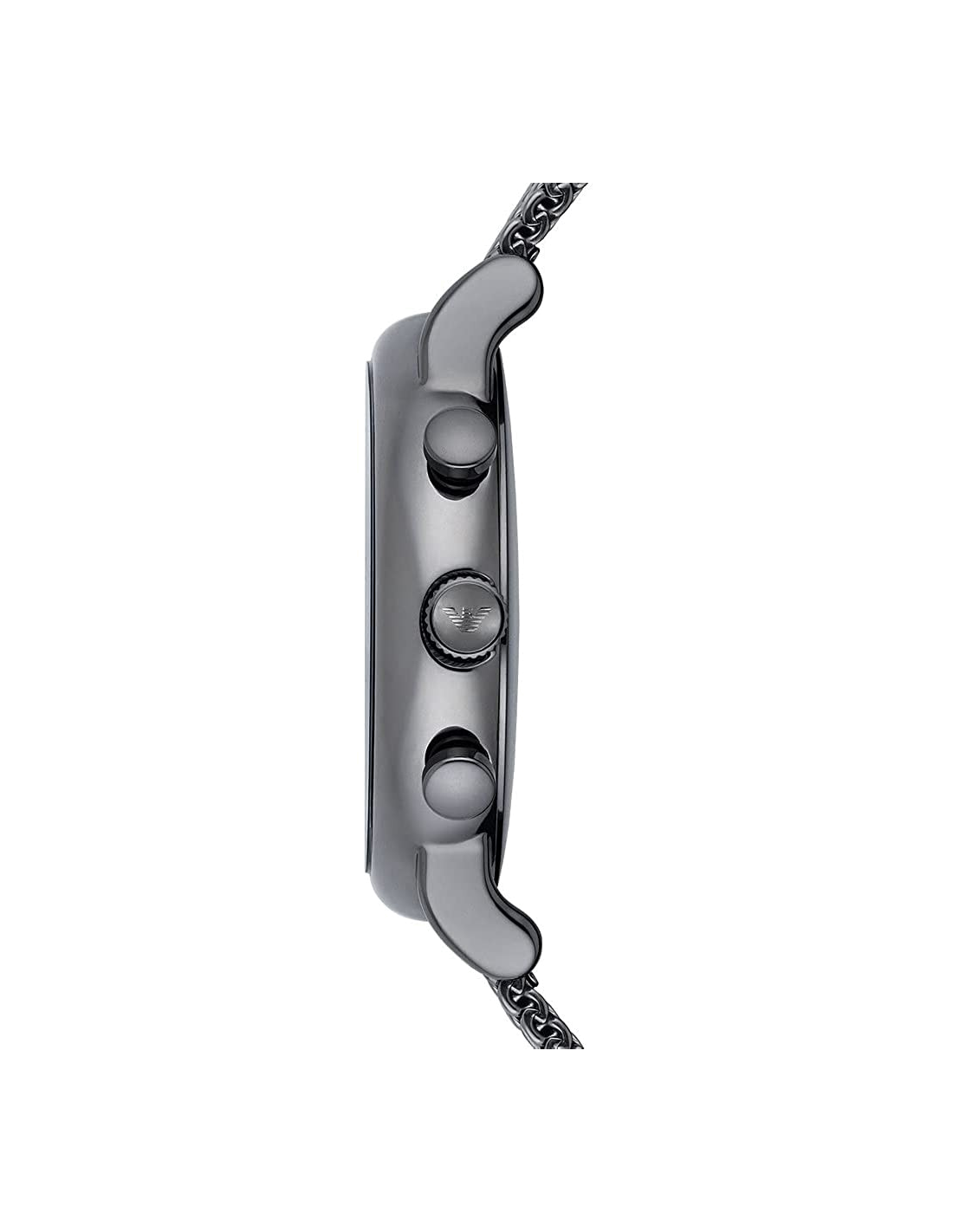 Montre Homme Emporio Armani Luigi AR1979 Cadran Bleu Boîtier Gris Maille Milanaise vue 2