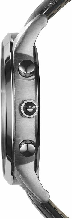 Montre Homme Emporio Armani AR2447 - Chronographe Cadran Noir sur Bracelet Cuir vue 3