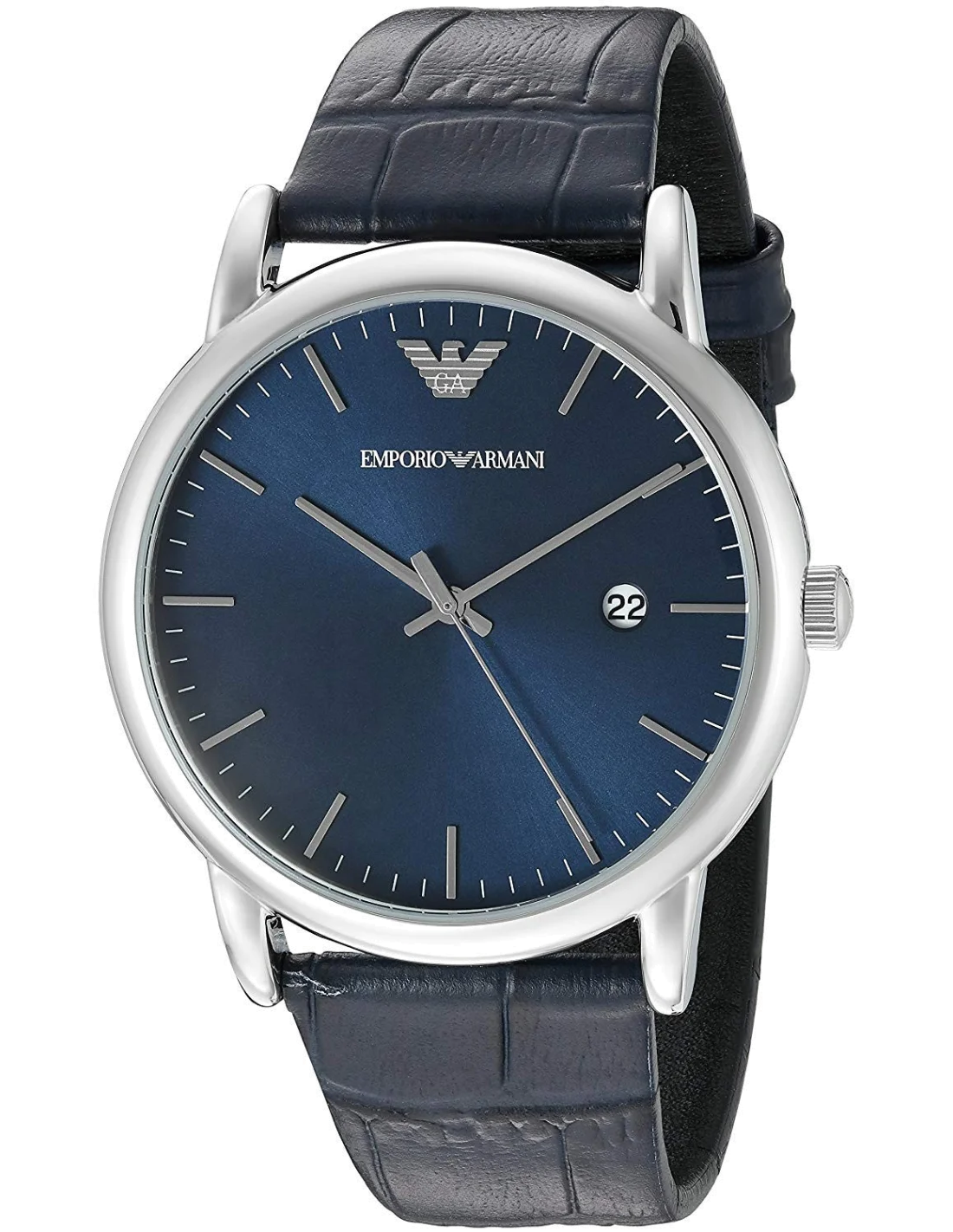 Montre Emporio Armani AR2501 avec Bracelet en Cuir Bleu