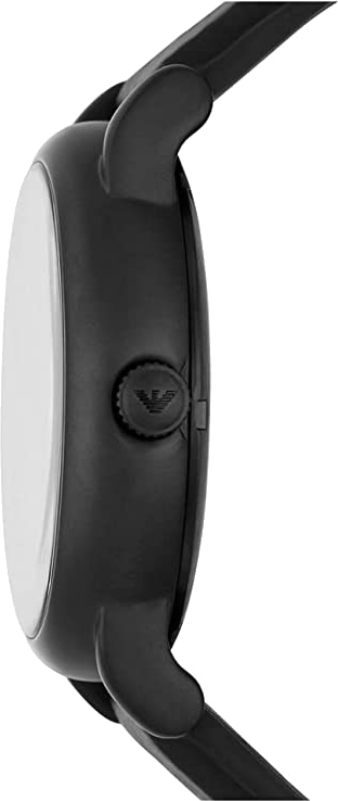 Montre Homme Emporio Armani Meccanico AR60032 - Cadran squelette noir, bracelet cuir noir vue 2