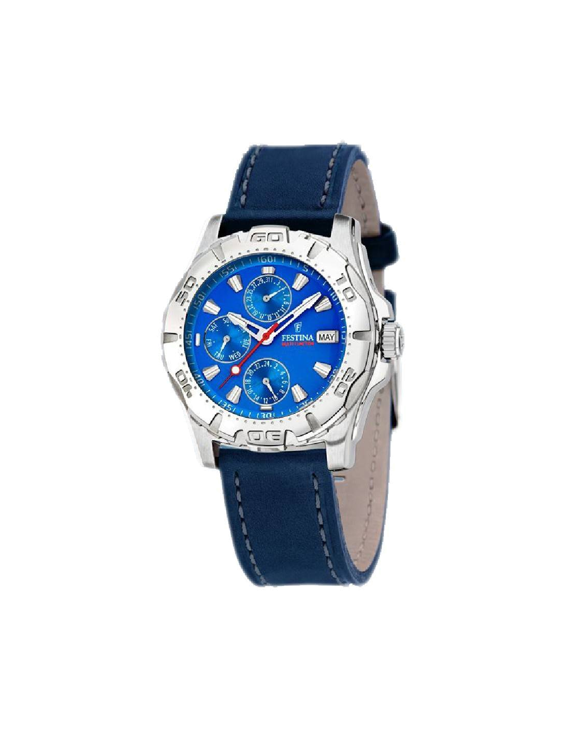 Montre Homme Festina F16243/D Acier Inoxydable Multifonction Cadran Bleu