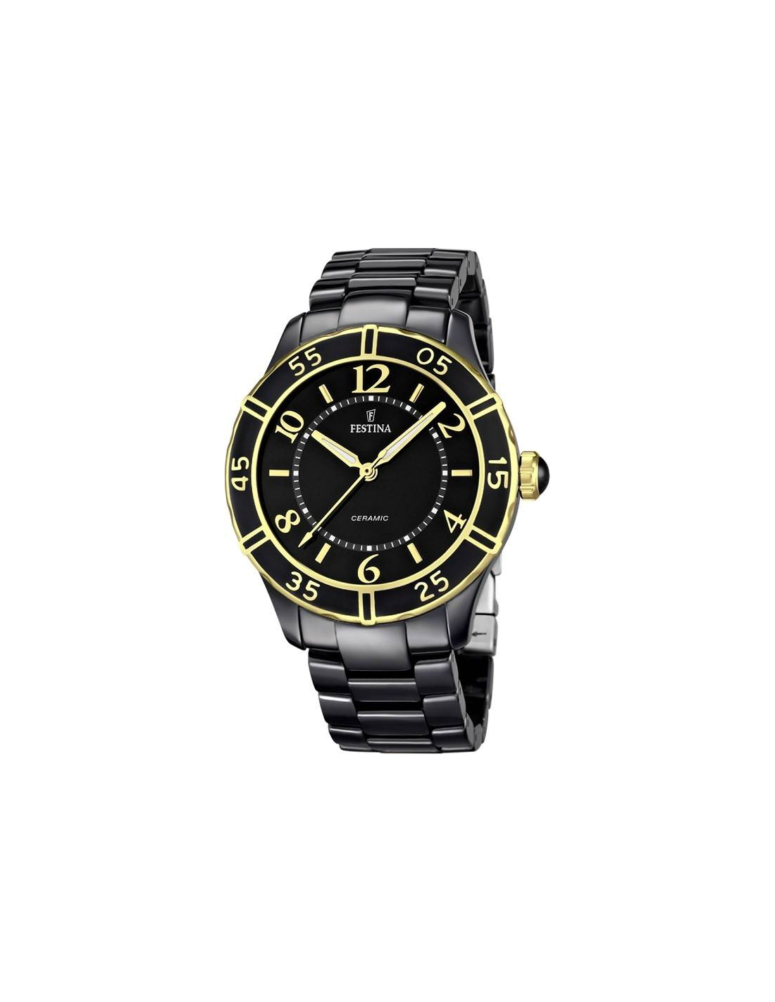 Montre Festina F16633/2 Femme en Céramique Noire - 38mm