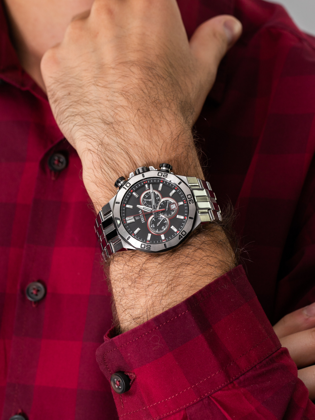 Montre Homme Festina F20448/4 Chronographe Acier Cadran Noir vue 2