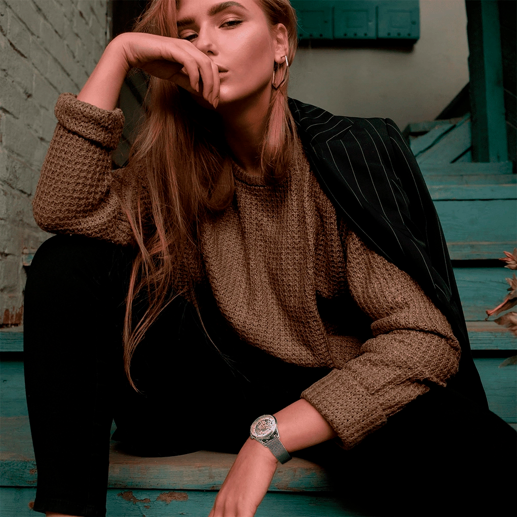 Montre Festina F20538/1 Automatique Femme Cadran Squelette Acier Maille Milanaise Argent vue 2