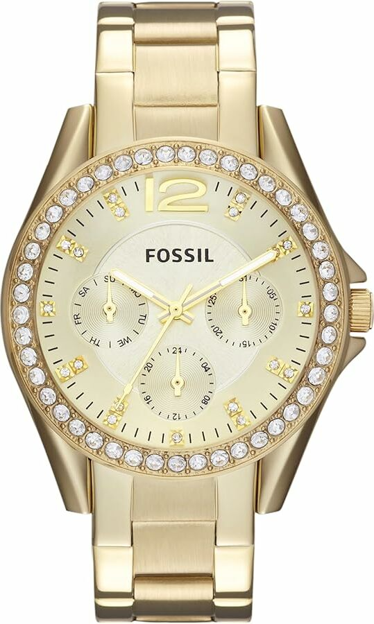 Montre-Bracelet Femme Fossil ES3203 - Chronographe Acier Doré à Strass
