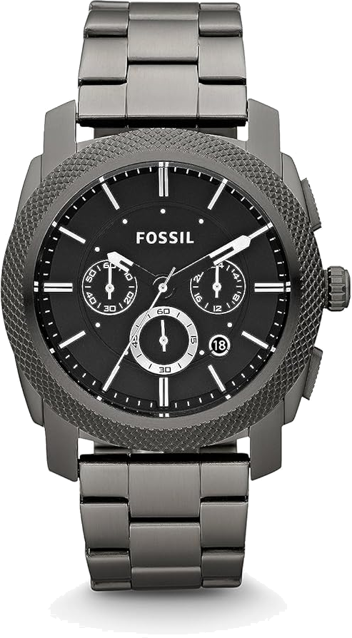 Montre Homme Fossil FS4662 Chronographe Acier Fumé Cadran Noir