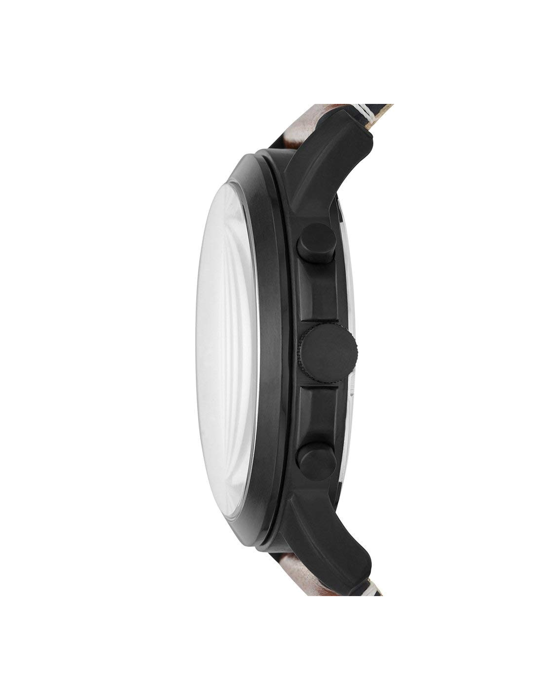 Montre Homme Fossil Grant FS5241 Cadran Noir Bracelet Cuir Marron vue 2