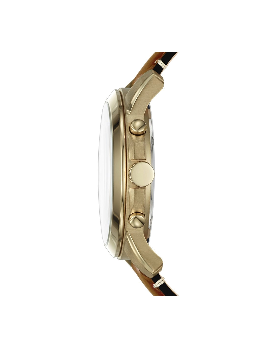 Montre Femme Fossil Grant FS5268 - Cadran Bleu, Bracelet Cuir Marron vue 2