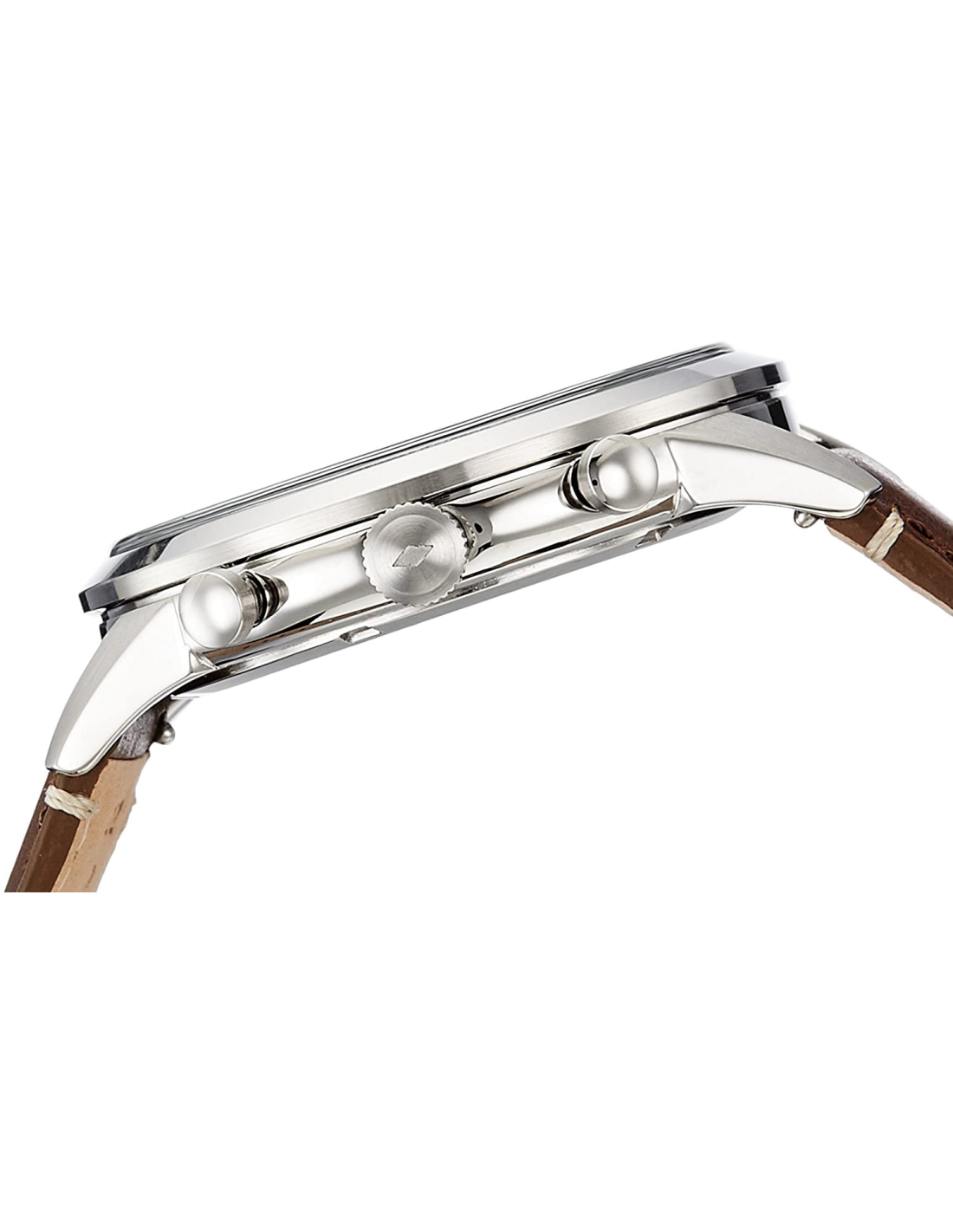 Montre Homme Fossil Townsman FS5280 Cadran Noir Acier, Bracelet Cuir Brun vue 2