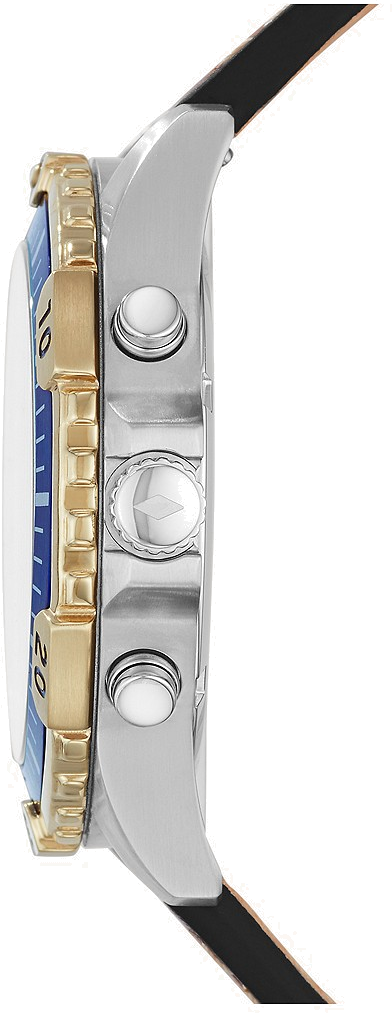 Montre Homme Fossil FS5625 Chronographe Acier Argenté Cadran Bleu vue 2