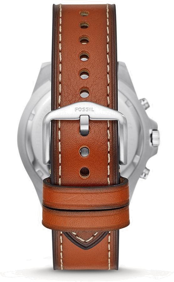 Montre Homme Fossil FS5625 Chronographe Acier Argenté Cadran Bleu vue 3