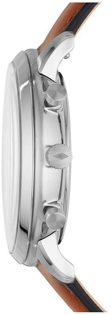 Montre Fossil FS5735 Chronographe Cadran Vert et Bracelet Cuir Marron vue 3