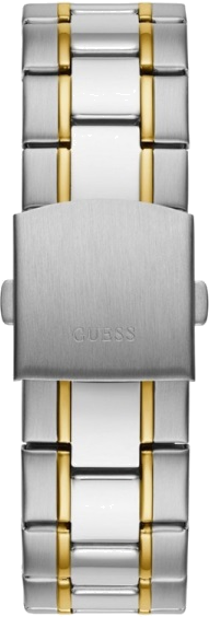 Montre Guess Homme GW0056G4 - Cadran Noir Multifonction, Bracelet Acier Bicolore Argent/Or vue 3