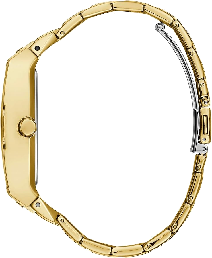 Montre-Bijou Guess Phoenix GW0104L2 pour Femme - Cadran Tonneau Doré PVD Acier Pavé Cristaux vue 2