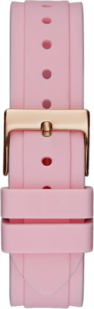 Montre Femme Guess Solstice GW0113L4 Silicone Rose et Or Rose vue 3