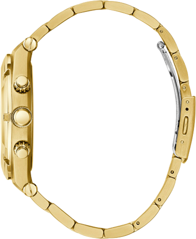 Montre Homme Guess GW0260G2 en Acier Doré, Cadran Noir Squelette 44mm vue 2