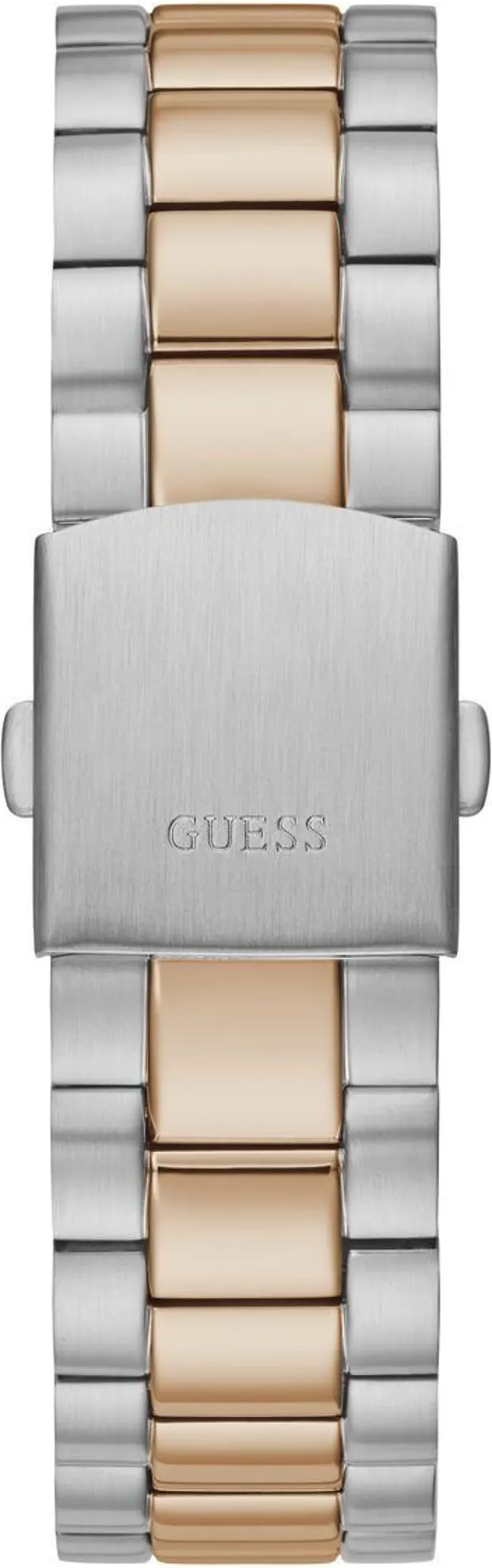 Montre Homme Guess Connoisseur GW0265G12 - Cadran Bleu, Bracelet Acier Bicolore Argent/Or Rose vue 4