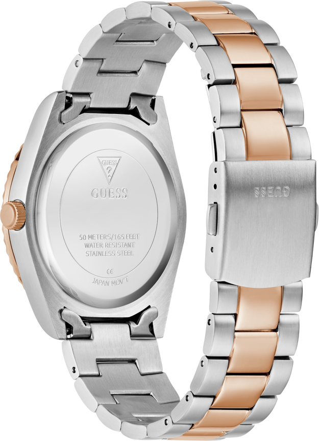 Montre Homme Guess GW0265G13 Connoisseur - Boîtier Acier Bicolore, Cadran Gris Taupe vue 3