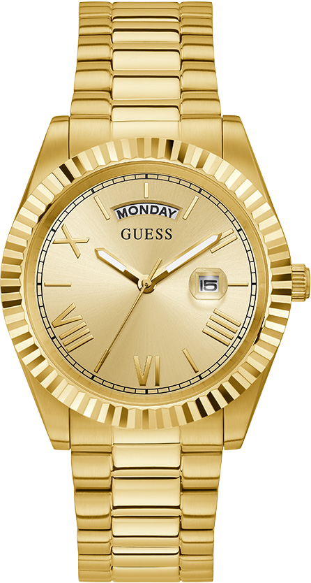 Montre Homme Guess GW0265G2 en Acier Doré - Cadran Doré 42mm
