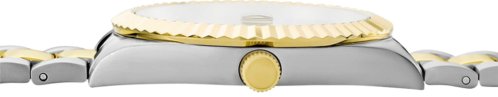 Montre Homme Guess Connoisseur GW0265G8 - Cadran Vert - Bracelet Acier Bicolore Argent/Or vue 3