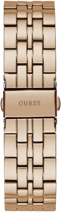 Montre Femme Guess GW0320L6 bracelet acier or rose boitier orné de cristaux vue 3