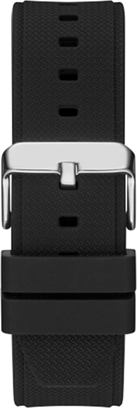 Montre Homme Guess Third Gear GW0334G1 bracelet silicone noir cadran multifonction vue 3