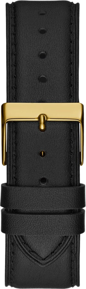 Montre Homme Guess Tailor GW0389G2 - Boîtier or, cadran doré multifonction, bracelet cuir noir vue 4