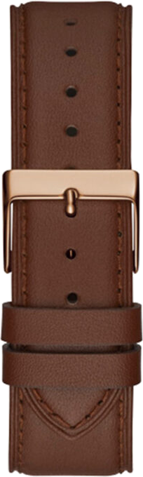 Montre Guess Homme GW0389G3 - Cadran Bleu Nuit, Boîtier Or et Bracelet Cuir Marron vue 3