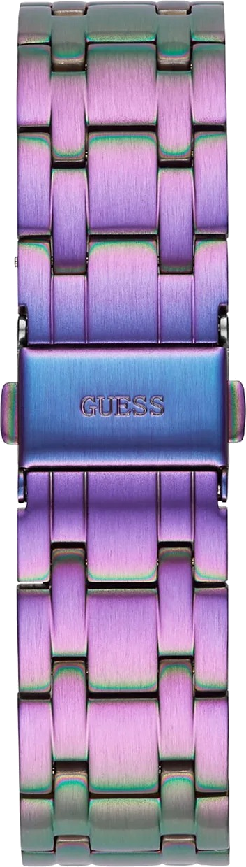 Montre Guess GW0440L3 Heiress Rainbow bracelet acier violet multicolore vue 4