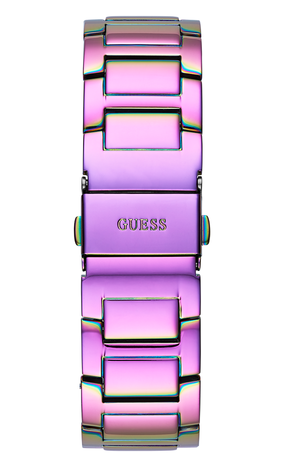 Montre Femme Guess Queen GW0464L4 en Acier Arc-en-ciel avec Cadran à Cristaux vue 4
