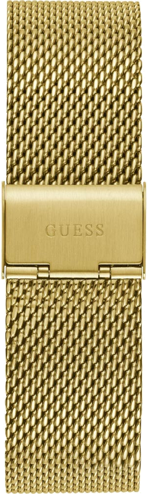 Montre Homme Guess Continental GW0582G2, boîtier et bracelet acier doré, cadran noir multifonction vue 4