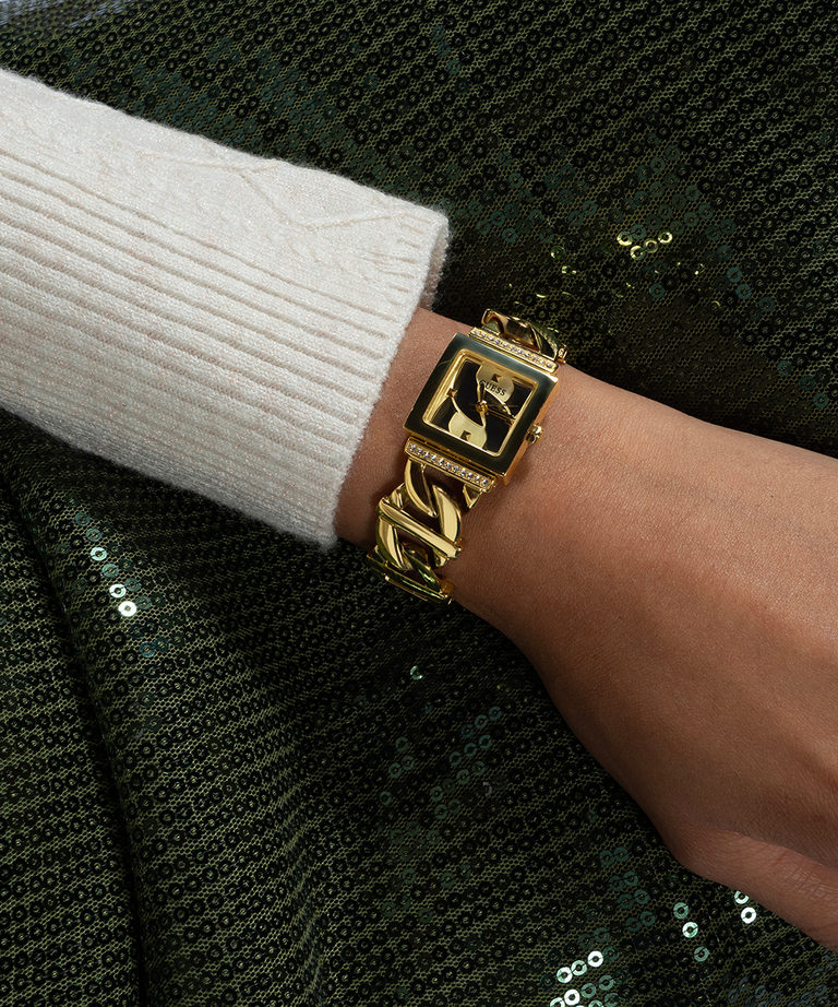 Montre Femme Guess Runaway GW0603L2 en Acier Doré à Cadran Carré vue 5