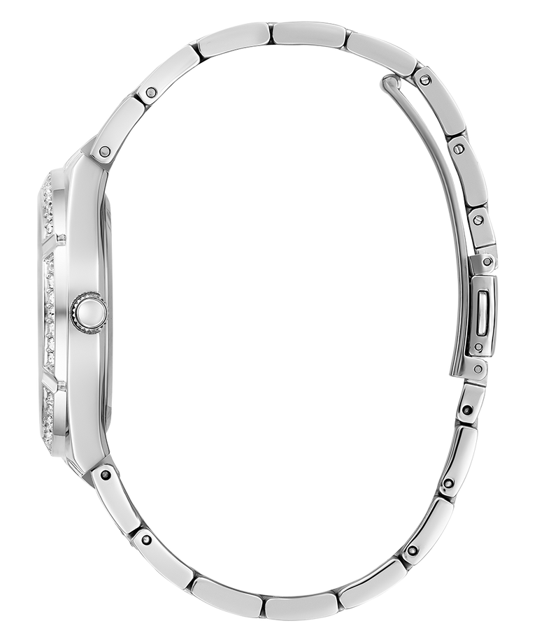 Montre Femme Guess Allara GW0604L1 Acier Argenté Cadran Squelette avec Cristaux Multifonctions vue 3