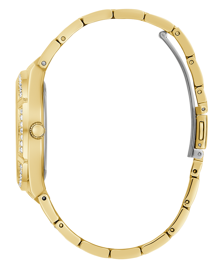 Montre Femme Guess Allara GW0604L2 - Cadran squelette doré multifonctions - Bracelet acier vue 3