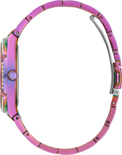 Montre Femme Guess Allara GW0604L4 - Bracelet Acier Arc-en-Ciel & Cadran Squelette à Cristaux vue 3