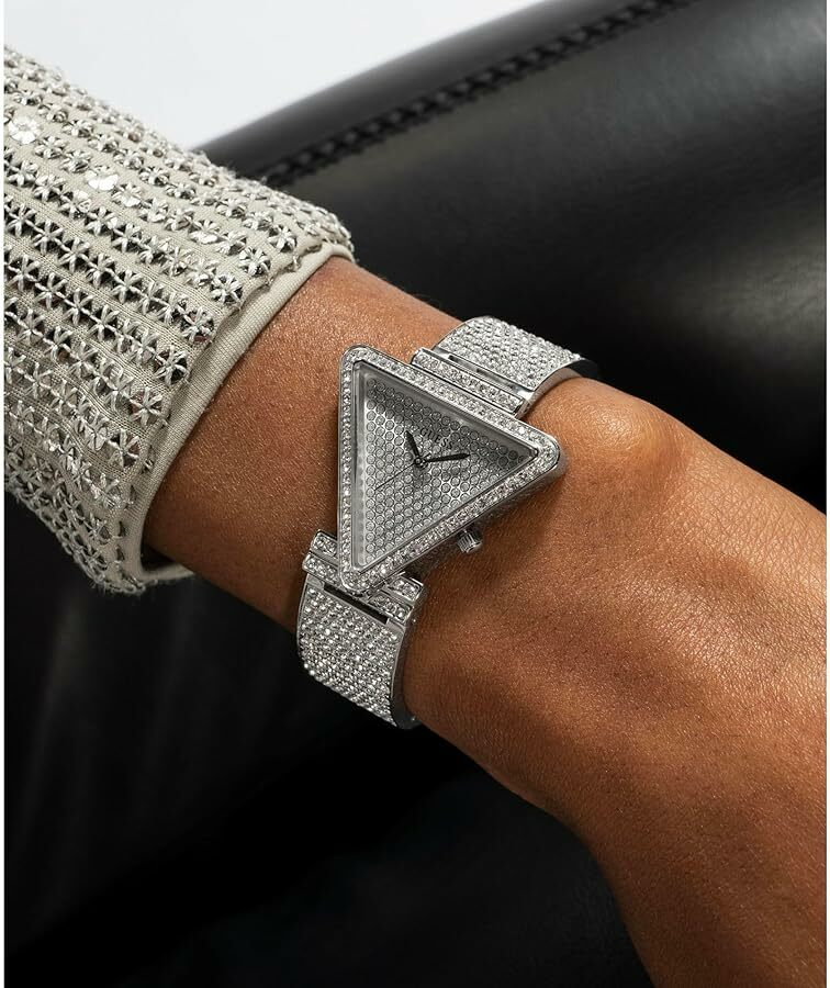 Montre Femme Guess GW0644L1 Fame - Boîtier Triangle en Acier Argenté vue 5