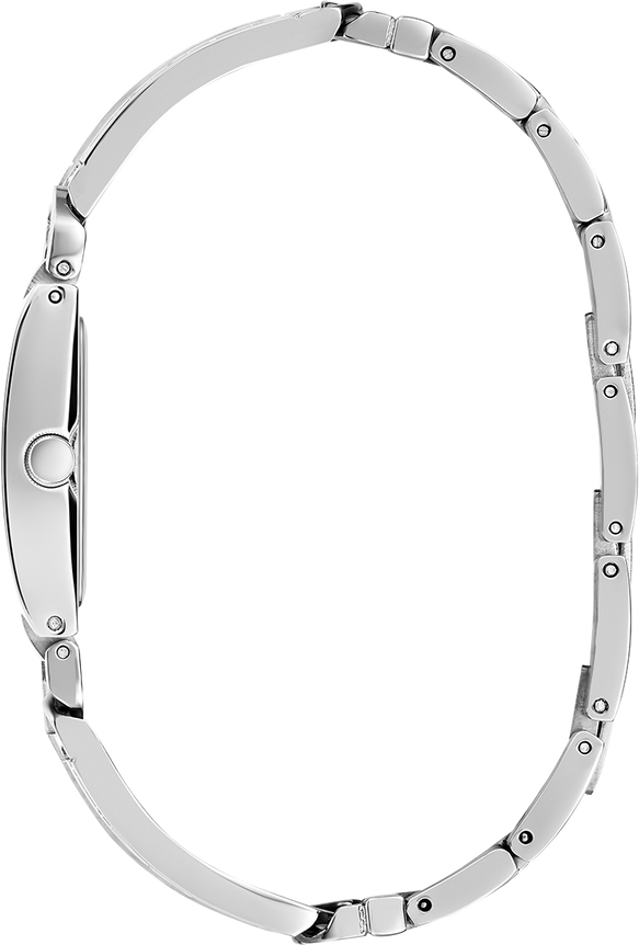 Montre Femme Guess GW0668L1 Boîtier Carré Acier Argenté avec Cristaux vue 3