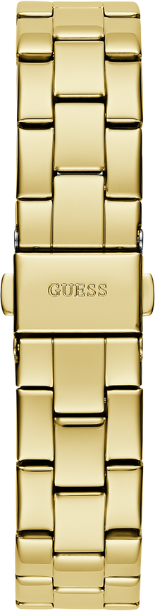 Montre Femme Guess GW0675L2 en Acier Doré PVD avec Cadran Logo Triangle Noir vue 4