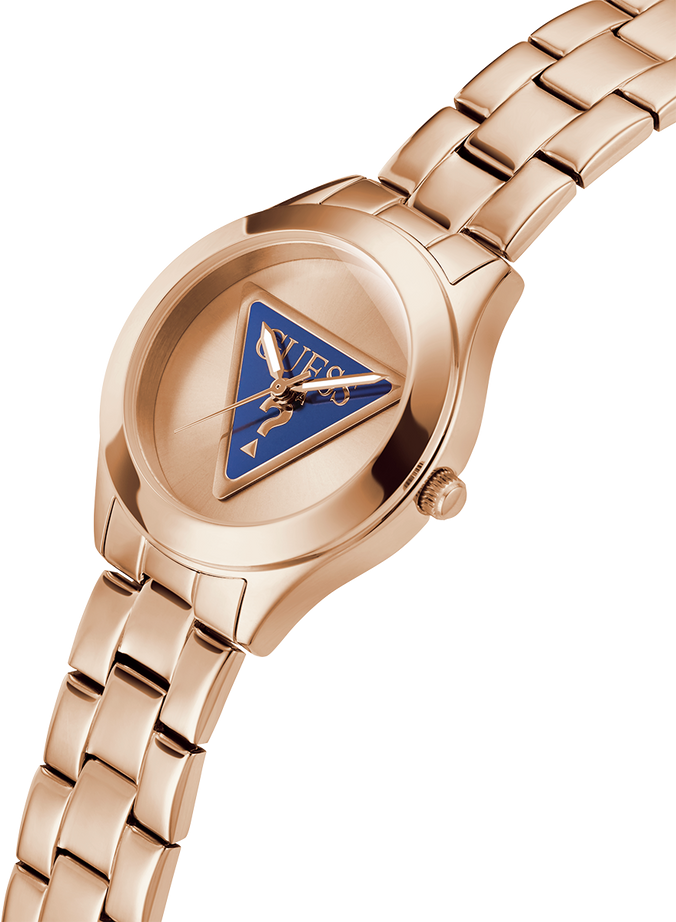 Montre Femme Guess GW0675L3 Acier Rose Gold Cadran Logo Bleu vue 2