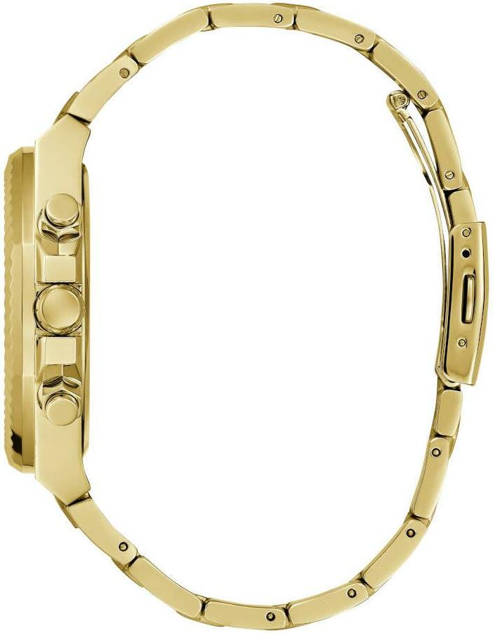 Montre Guess GW0703G5 pour Homme - Boîtier Acier Doré, Cadran Noir Multifonctions vue 3