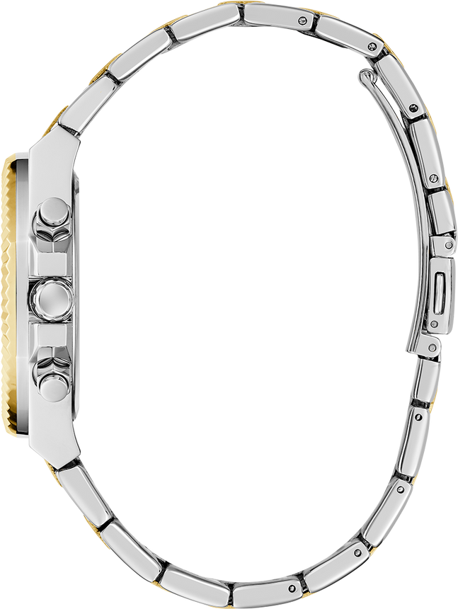 Montre Femme Guess Equality GW0769L4 Acier Bicolore Cadran Vert Multifonctions vue 3