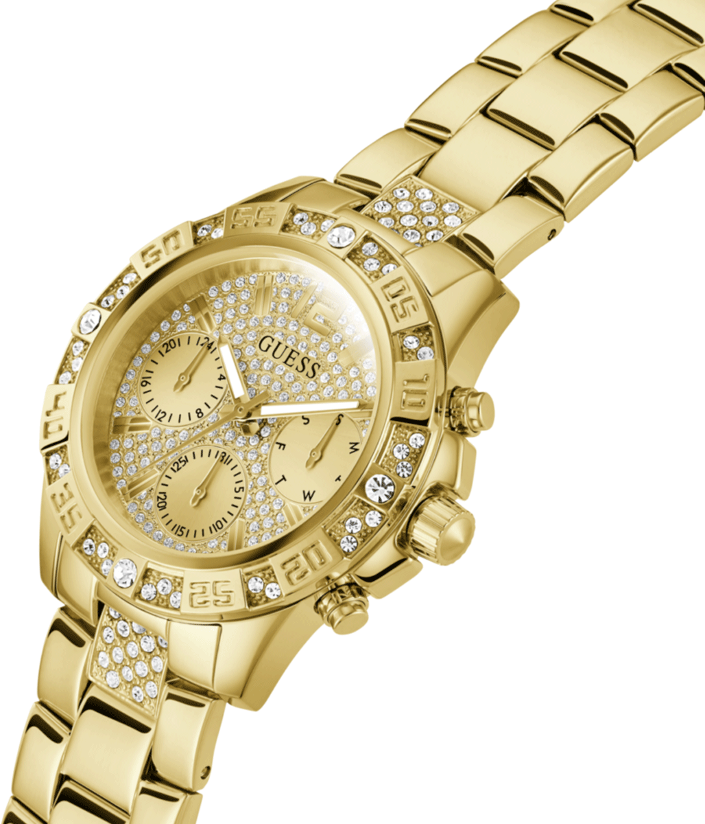 Montre Femme Guess Majesty GW0771L2 en Acier Doré avec Cristaux vue 2